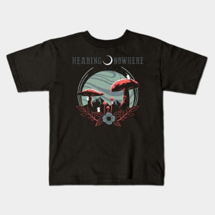 Heading Nowhere Blue/Red Planet Kids T-Shirt